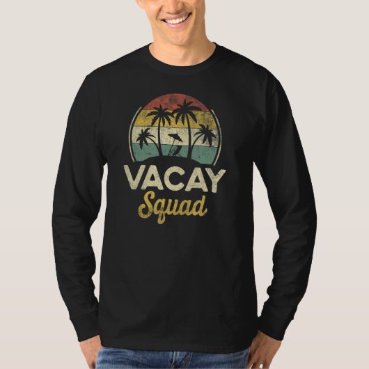 Vacay Squad Family Friends Trip Summer Vacation Pa Tシャツ (正面)