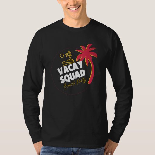 Vacay Squad Summer Vacation Family Friends Trip Pa Tシャツ (正面)