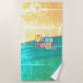 Vacay Summer ビーチタオル (正面)