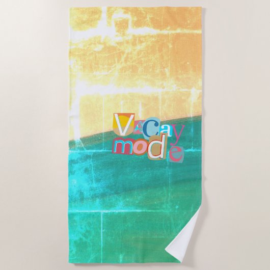 Vacay Summer ビーチタオル (正面)