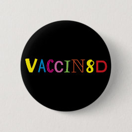VACCIN8D (ネオンとブラック) 缶バッジ