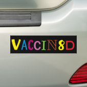 VACCIN8D (ネオン数々のカラー/ブラック)バンパーステッカー バンパーステッカー (車上)