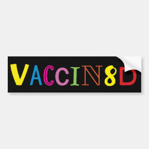 VACCIN8D (ネオン数々のカラー/ブラック)バンパーステッカー バンパーステッカー