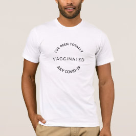 Vaccinated Against COVID-19 Modern Minimalist Tシャツ
