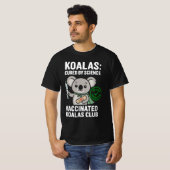 Vaccinated Koalas Club | Cute Cartoon Koala | Scie Tシャツ (正面フル)