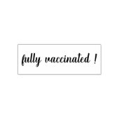 Vaccinated | Modern Script Covid-19 Awareness  セルフインキングスタンプ (デザイン)