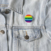 Vaccinated rainbow colors lgbt pride pin button 缶バッジ (インサイチュ)