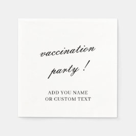 Vaccination Celebration Minimalist Design スタンダードカクテルナプキン