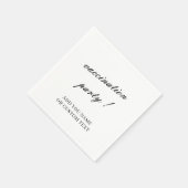 Vaccination Celebration Minimalist Design スタンダードカクテルナプキン (角)