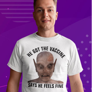 VACCINE VACCINATED HORROR ANTI-VAX T-SHIRTS Tシャツ