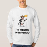 Vache en Colère en Protestation – T-shirt Cartoon Tシャツ<br><div class="desc">Fais passer ton message avec ce t-shirt cartoon hilarant ! Il met en scène une vache noire et blanche au look affirmé, avec un pis rose, un chapeau marron et une pancarte de protestation jaune vierge — prête à accueillir ton message ou simplement à afficher une attitude assumée. Parfait pour...</div>