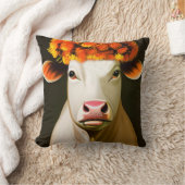 Vache fleurie クッション (ブランケット)