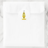 Vacuum Cartoon Yellow ラウンドシール (バッグ)