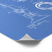 Vacuum Cleaner 1924 Patent Art Blueprint ポスター (角)