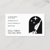 Vacuum cleaner logo cleaning Business Card 名刺 (裏面)