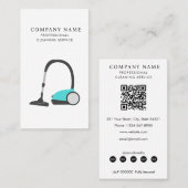 Vacuum Cleaner Professional Cleaning Services 名刺 (正面/裏面)