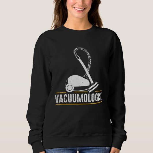 Vacuum Cleaner Vacuumlogist Men Women Retro Housek スウェットシャツ (正面)