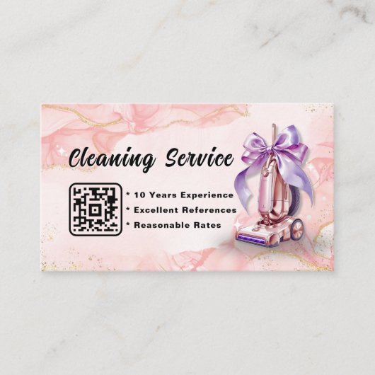 Vacuum Cleaners名刺クリーニングサービス 名刺 (正面)