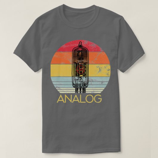 Vacuum Tube Retro Analog Audio Valve Amp Hi Fi or  Tシャツ (デザイン正面)