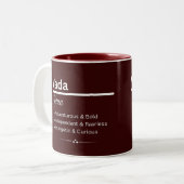 Vada オリジナルネーム入りコーヒーマグ ツートーンマグカップ (正面左)