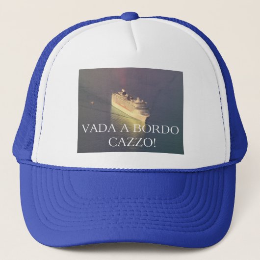 Vada a bordo Cazzo Cruise ship hat キャップ (正面)