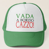 Vada a bordo Cazzo logo hat キャップ (正面)