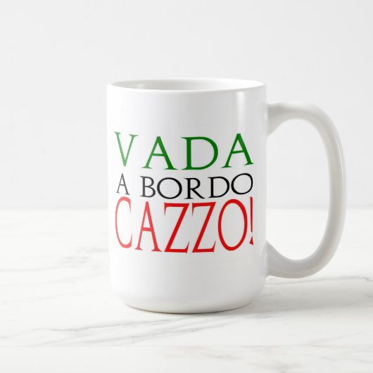 Vada bordoのCazzoのマグ コーヒーマグカップ (右)