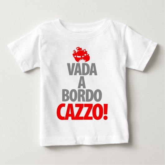 Vada Bordo CAZZA ベビーTシャツ (正面)