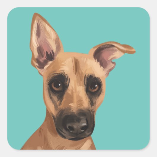 Vaden Jonesステッカー スクエアシール (正面)