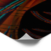 Vaderデジタル抽象芸術アート ポスター (角)