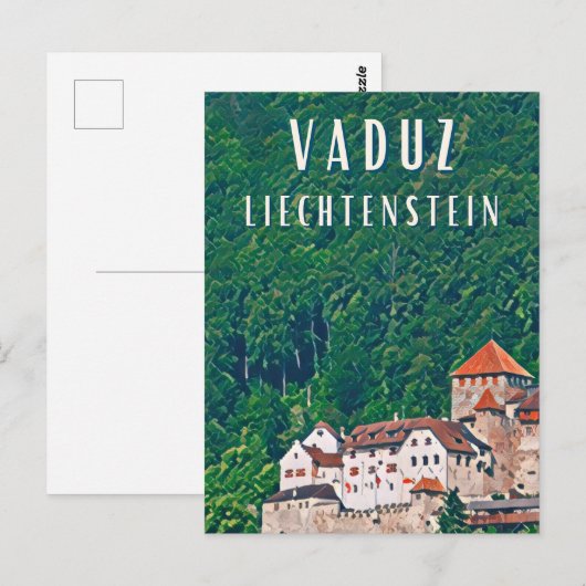 Vaduz, capitale cachée du Liechtenstein ポストカード (正面/裏面)