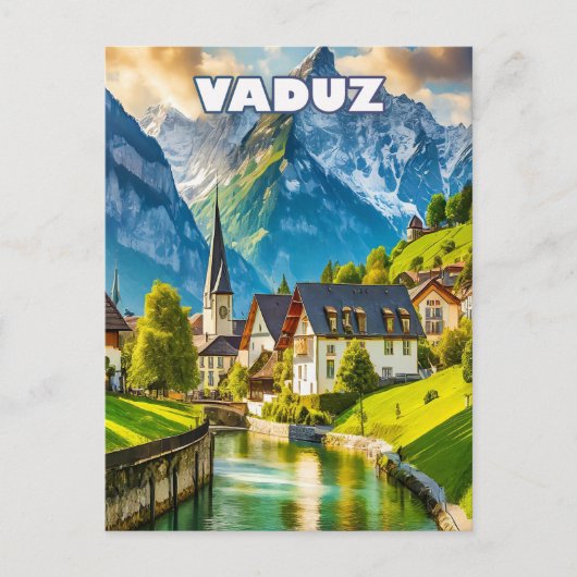 Vaduz, joyau alpin du Liechtenstein ポストカード (正面)