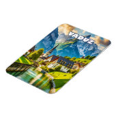 Vaduz, joyau alpin du Liechtenstein マグネット (左側)