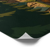 Vaduz, Liechtenstein Alpine Hillside Travel ポスター (角)