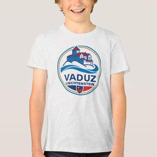 Vaduz Liechtenstein Europe トライブレンドＴシャツ (正面)