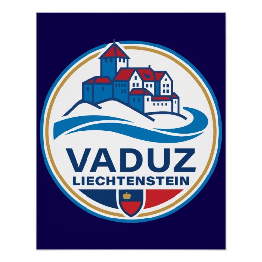 Vaduz Liechtenstein Europe ポスター (正面)