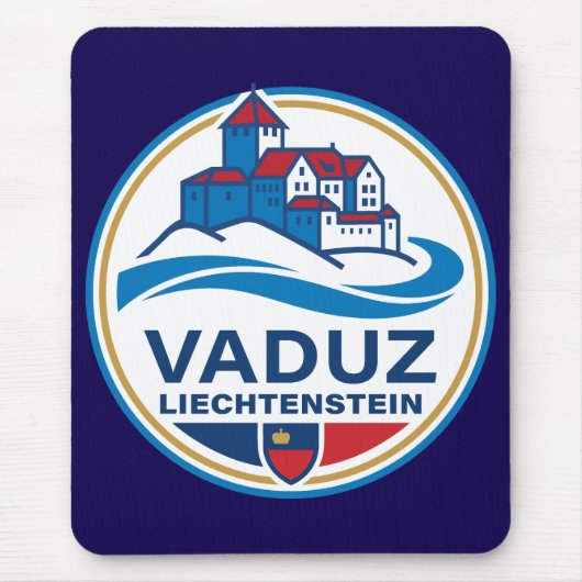 Vaduz Liechtenstein Europe マウスパッド (正面)