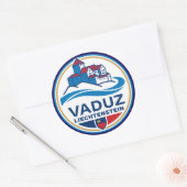 Vaduz Liechtenstein Europe ラウンドシール (封筒)
