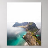 Vaeroy Lofoten Cliff写真 ポスター (正面)