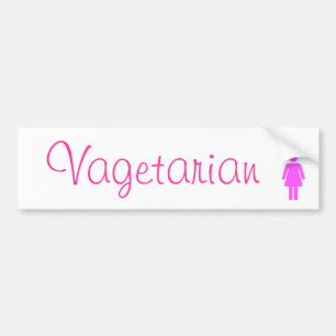 「Vagetarian」のレズビアンのプライドのバンパーステッカー バンパーステッカー