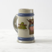 VaGT "二重ロゴステイン" ビールジョッキ (正面左)