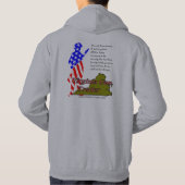 VaGT 2Aのフード付きスウェットシャツ パーカ (裏面)