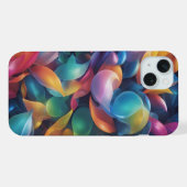 Vagues Multicolores 🎨 Art Abstrait Énergétique iPhoneケース (裏面横)