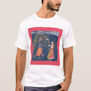 「Vahulaからのフルートを、演奏するKrishna Tシャツ