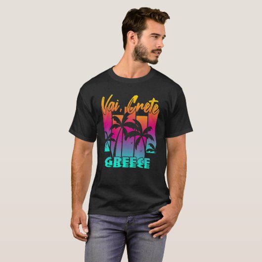 Vai Crete Creece Tシャツ (正面フル)