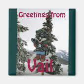 Vailからの挨拶 マグネット (正面)