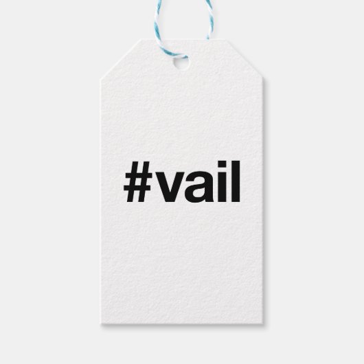 VAILのハッシュタグ ギフトタグ (正面)