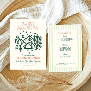 Vailのバチェロレッテ週末の前の最終経路 招待状