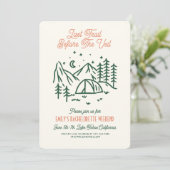 Vailのバチェロレッテ週末の前の最終経路 招待状 (スタンド正面)