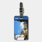 Vailコロラド州のスキー ラゲッジタグ (正面縦)